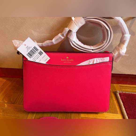 Kate Spade set of 2 - Pink Bag and Sandal Slides Size 7 - NWT - Picture 3 of 4